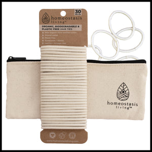 Biodegradable + Organic Hair Ties (Blonde | 30 pack)
