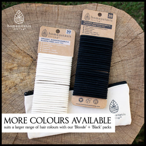 Biodegradable + Organic Hair Ties (Blonde | 30 pack)